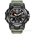 Reloj deportivo de moda SMAEL para hombre, reloj despertador, camuflaje